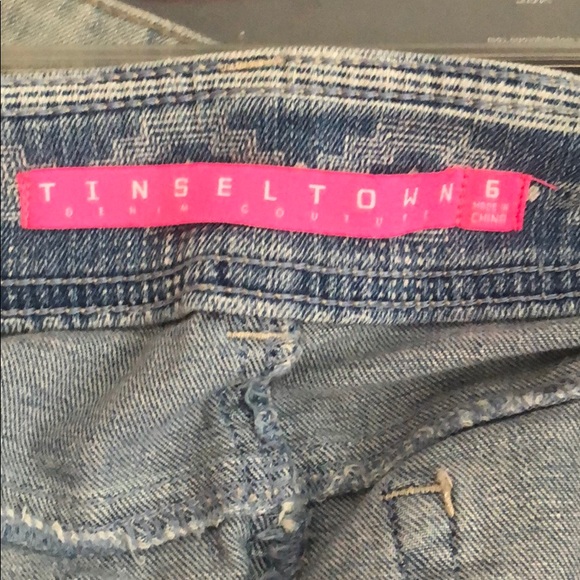 Aztec Print Denim Shorts - Picture 3 of 3